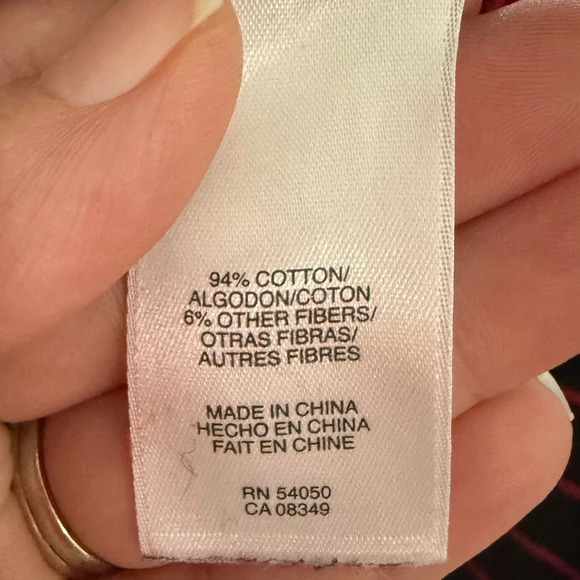 Jones of New York Black & Red Striped Cowl Neck Sweater Size PS - Picture 6 of 7